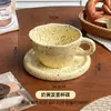 Estilo Ins Coreano Tigela de Tinta Salpicada Cerâmica Retro Tigela para Frutas Iogurte Cereal Café da Manhã Tigela Grande de Arroz Tigela de Sobremesa Conjunto