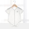 Mono fino de verano para bebé recién nacido, ropa de bebé, mono de algodón con forma de triángulo de verano con borde cruzado