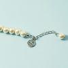 Pulsera de perlas con carácter fu de estilo retro, elegante pulsera de estilo coreano para dama, pulsera de moda sencilla y exquisita de alto sentido