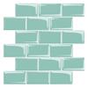 Pegatinas de pared autoadhesivas con pegamento de gota, procesamiento de fábrica, serie de ladrillos cuadrados pequeños, decoración de pared, papel tapiz 3D, pegatinas impermeables y resistentes a las manchas