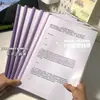 Carpeta de palanca engrosada, Carpeta de documentos A4, Carpeta de archivo de palanca, Carpeta de libro de cuero, Página de inserción de palanca, Material de oficina, Carpeta de hojas sueltas
