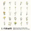 Pacote de Adesivos Crepúsculo Série Caderno de Flores Decoração Base Retro de Plantas DIY Europeu Colagem Flores