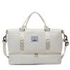 Bolsa de Viaje con Logo Personalizado para Hombres y Mujeres, Estilo Coreano Bolsa de Equipaje Acolchada con Bordado de Gran Capacidad, Bolso Bandolera Bolso de Madre Política Yoga