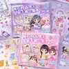 Colección Guía de Atuendos de Nia la Blogger de Moda, Libro de Pegatinas de Juego, Rompecabezas Lindo de Vestir, Decoración de Libro Silencioso