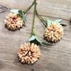 Flores de Casamento Vintage Novo Outono 2023 Curry Bronze Leite de Chá Caramelo Flores de Casamento Atacado