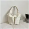 Bolso Tote de Hombro Tipo Cubo Ligero de Gran Capacidad con Doble Bolsillo y Estampado de Estrellas, Estilo Casual Nuevo 2026, Fresco y Moderno