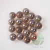 90 Piezas 16mm cuentas de vidrio morado transparente 1.6cm color canicas morado oscuro 16mm bola decorativa 500g