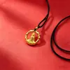 Colgante de brújula de aleación estilo étnico chino, accesorio de metal, llavero moderno de alta gama regalo