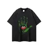 Marca Americana Tendência Vintage Hip-Hop Estampa Abstrata Camiseta Solta Gola Pequena Casual Algodão Puro Sem Mangas Colete Masculino Transfronteiriço