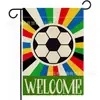 Bandeira de jardim de futebol da Copa do Mundo, item popular transfronteiriço, bandeira de torcedor para torcer na Copa do Mundo, linho dupla face, direto do fabricante