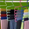 Perchero mágico multifuncional, colgador de ropa, estante de cinco niveles para armario, estante de cinco niveles para bufandas y uso diario