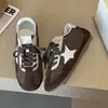 Zapatos de Verano 2026 Estilo Coreano Estrellados con Tacón Oculto Zapatos de Padre para Mujer Diarios Cómodos Suela Suave Versátiles para Exteriores Casuales