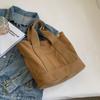 Bolsa de Lona Simples de Grande Capacidade para Mulheres 2026 Novo Estilo Casual Versátil Bolsa para o Dia a Dia Bolsa para Alunos Bolsa de Ombro Fashion