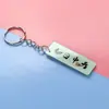 Chaveiro de Mensagem de Bênção em Caligrafia Criativo Personalizado Texto Divertido Decoração de Mochila de Estudante Pingente Peculiar com Acrílico