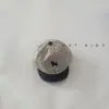 Gorra de béisbol de ala corta para bebé para primavera y otoño, gorra rayada elegante con bordado de caballito para bebés y niños pequeños