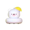 Luz de Noche de Mascota Linda Compañera para Habitación Infantil, Luz con Sensor Táctil Recargable por USB, Lámpara LED de Dibujos Animados para Cama de Bebé