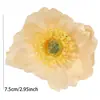 Flor de Amapola Transfronteriza Cabeza de Flor Falsa Flor de Seda Material para Guirnalda DIY Hecha a Mano Accesorios para el Cabello Ropa Pasador de Pelo Accesorios de Decoración con Flores