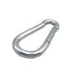 Mosquetón de Acero al Carbono con Hebilla de Resorte, 10 cm de Largo, Hebilla de Seguridad de Hierro Galvanizado, para Columpio, Hamaca, Resistente a la Corrosión y Duradero
