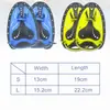 Palas de Natación para Natación en Carril, Palas de Mano con Borde Suave de TPE y Correas de Silicona Ajustables, Equipo Ergonómico de Entrenamiento de Natación para Mejorar la Técnica de Brazada, la Fuerza y la Velocidad(NiñosyAdultos)