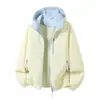 Chaqueta impermeable y a prueba de viento para exteriores para hombres y mujeres, holgada, casual, moderna, versátil chaqueta softshell de montañismo para parejas en otoño e invierno