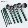 Set de brochas de maquillaje personalizado, set completo de herramientas de belleza, edición navideña, brocha para polvos al por mayor, brocha para sombras de ojos, brocha para corrector