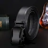 Cinturón automático para hombre con hebilla de cara negra de coche deportivo, cinturón de negocios y ocio, cinturón de bolsa doble de PVC para transmisiones en vivo de Douyin Kuaishou