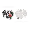 Accesorios de Joyería Estilo Gótico Negro Colgante DIY Dragón Occidental Fénix Zorro de Nueve Colas Colgante para Llavero