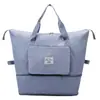 Bolsa de viaje plegable para mujer, bolsa de mano para viajes cortos, capacidad extragrande, bolsa de gimnasio ligera, ideal para artículos esenciales de maternidad, viajes y viajes de negocios