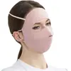 Mascarilla de Seda de Hielo Delgada de Verano, Moderna, Sencilla y Transpirable, Mascarilla de Protección Solar para Cara Completa, Mascarilla Parasol para Ciclismo al Aire Libre