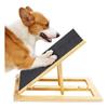 Placa de Arranhar para Cachorro de Madeira, Raspador de Unhas para Cachorro, Brinquedo Dobrável para Animal de Estimação de Madeira Maciça, Placa de Arranhar para Cuidados com as Unhas das Patas do Cachorro, Transfronteiriço