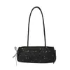 Bolso de axila de nicho estilo coreano para mujer con lazo, simple y moderno, nuevo modelo 2026, estilo dulce y cool, bolso baguette personalizado, bolso de hombro