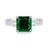 Anillo de Plata S925 Baphne Jewelry Más Vendido con Gema Imitación Esmeralda para Mujer Anillo de Diamante de Alto Carbono Paraibaho