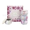 Caja de metal redonda con forma de tambor para té perfumado, caja de hierro para galletas, rollo de huevo, tarro de dulces, envase para velas de aromaterapia, tarro de hojalata