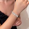 Pulseira de zircônia ultra-flash feminina luxo leve requintada nicho de alta qualidade pulseira cristal flash design de diamante joia de mão atacado