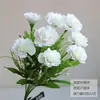 Buquê de Margaridas Pequenas, Flores Artificiais para Decoração, Pequeno Ramo de Flores Plásticas, Arranjos Florais de Casamento, Flores de Seda