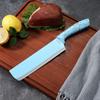 Juego de Cuchillos de Cocina Domésticos Pre-Montados Listos para el Comercio Transfronterizo de Siete Piezas Patrón Mármol Base de Barril Cuchillo Corrugado Antiadherente Venta Directa de Fábrica