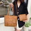 Bolso Tote Retro con Letras para Mujer 2025 Primavera Nuevo Versátil Bolso de Hombro de Gran Capacidad Cartera de Moda Bolso de Axila