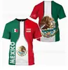 México Transfronterizo Manga Corta Camiseta Manga Corta Copa del Mundo Secado Rápido Camiseta Personalizada 2026 Poliéster