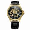 Reloj mecánico automático T-WINNER Victor 132 para hombre con fondo romano hueco al por mayor