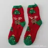 Meias de veludo coral femininas outono e inverno espessadas Natal vermelho meias de meia veludo adulto casa chão dormir meias