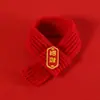 Bufanda de Año Nuevo para Gato Calentador de Cuello para Mascota Babero Estilo Chino Rojo Bufanda de Año Nuevo para Perro Venta al por Mayor