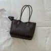 Bolsa tote casual e estilosa de grande capacidade, modelo novo 2026, moda para o dia a dia, retrô, de alto valor, bolsa de ombro trançada