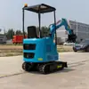 Excavadora Pequeña en Stock del Fabricante para Excavar, Mini Retroexcavadora para Uso Doméstico, Aflojamiento de Tierra, Ingeniería, Huerto, Excavadora Pequeña Multifuncional