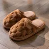 Pantuflas de algodón para mujer para otoño e invierno, de suela gruesa, antideslizantes, cálidas y afelpadas, adecuadas para uso en interiores, y también disponibles en estilo de pareja para hombre