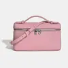 Nuevo Modelo 2026 Lp19 Bolso de Piel Genuina para Mujer, Bolso para Lonchera, Bolso tipo Caja de Piel de Vaca de Primera Capa, Bolso de Mano, Bolso de Hombro, Bolso Cruzado, Versátil para Mujeres