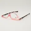 Espejo de Maquillaje Cuadrado y Redondo de Alta Definición, Nueva Moda Transfronteriza para Mujeres de Mediana Edad y Mayores, Lentes de Lectura Portátiles con Tapa abatible, Modernos para Jóvenes