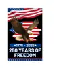 Bandera de Jardín Americana para Exteriores Transfronteriza Bandera de Aniversario de Jardín de América de 250 Años