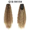 Cordão das mulheres milho perm saco rabo de cavalo comércio exterior fibra química cordão sintético rabo de cavalo peruca 22inch100g