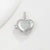 Venta Caliente Transfronteriza Diseño Creativo Colgante Abrible en Forma de Corazón Plata Cobre Conjunto Circonita Mariposa Letras Regalo de Cumpleaños para Mujeres