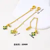 Chapado en cobre con oro de 18 quilates, con un colgante de borla de calabaza de circonio, diseños de mariposa, luna y estrella, adecuado para pulseras de cristal DIY, joyería de media cadena y componentes de accesorios